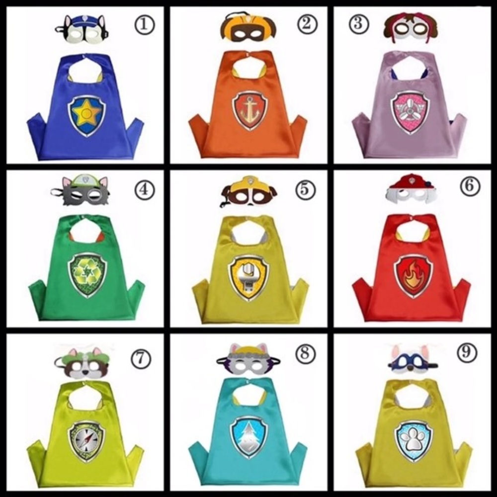 Paw Patrol Costumes Capes Masks